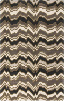 Nacha Modern Brown Area Rug