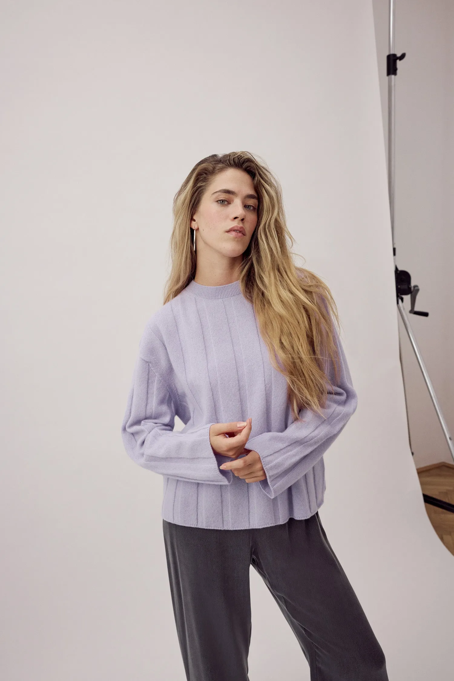 Nadine Recycled Wool Jumper Periwinkle