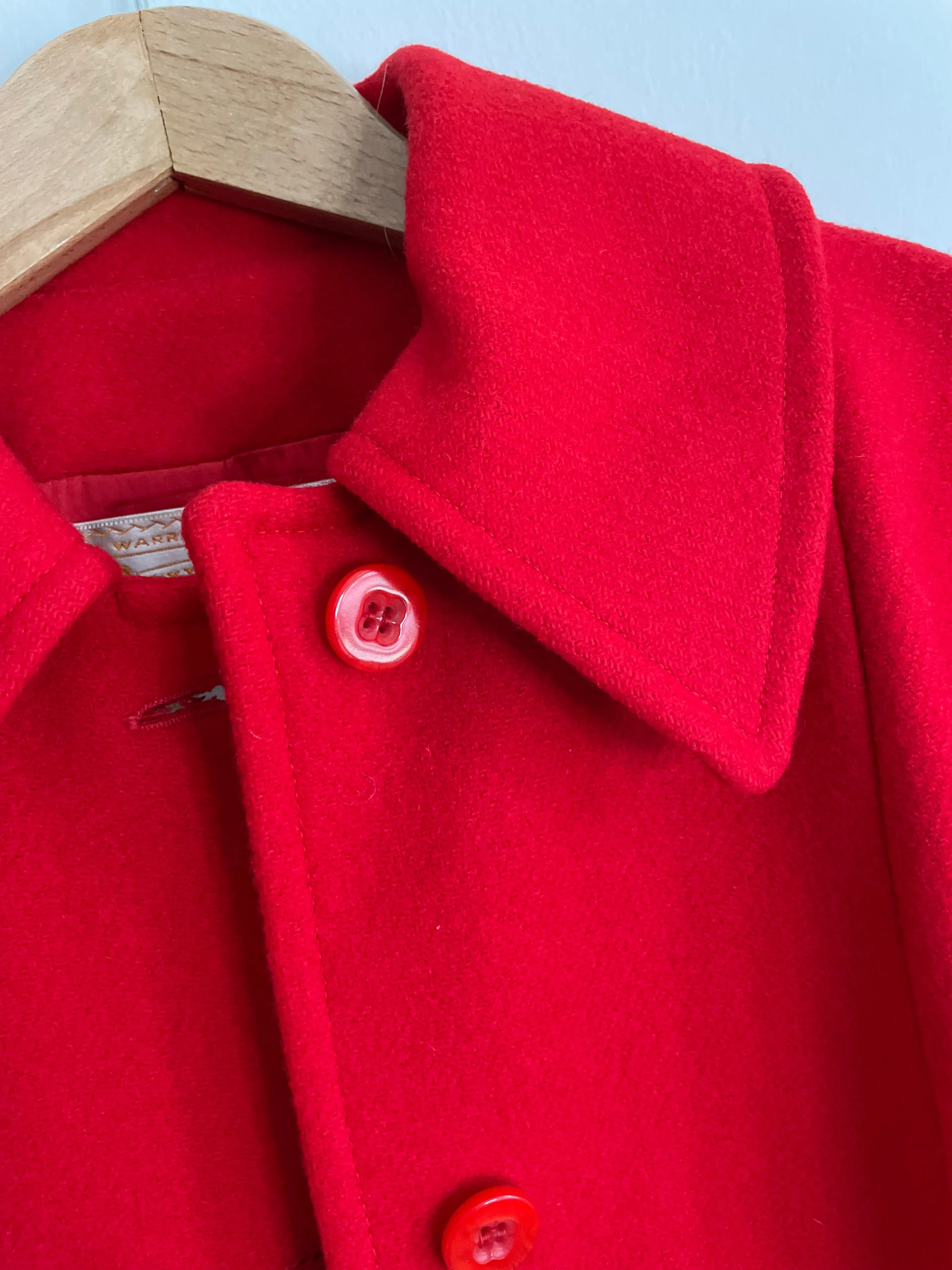 Red Wool Cape