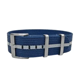 Ribbed Single-Pass - Blue & White