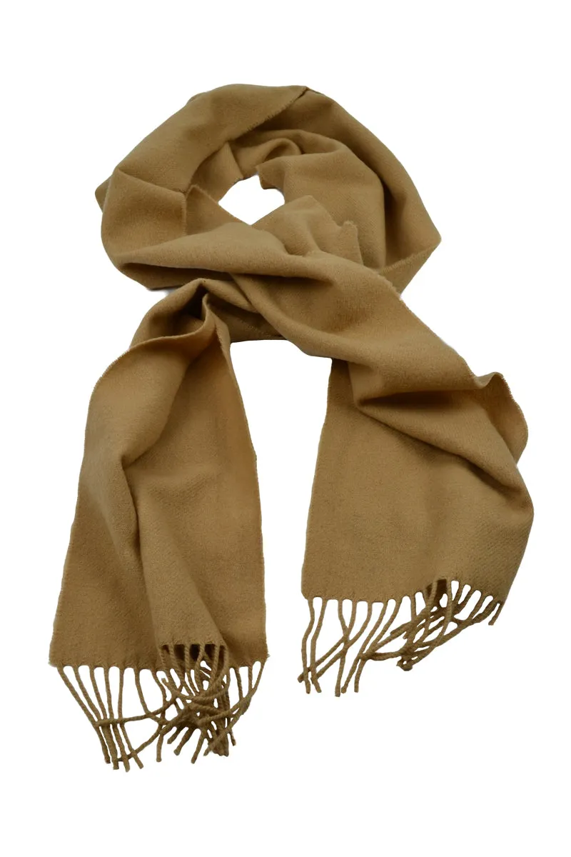 Scottish Lambswool Camel Scarf