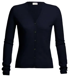 SHAPED CLASSIC CASHMERE V-NECK CARDIGAN