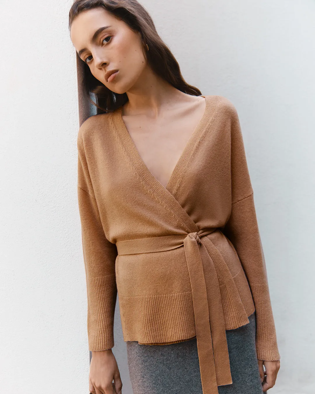 Single Origin Cashmere Wrap Sweater