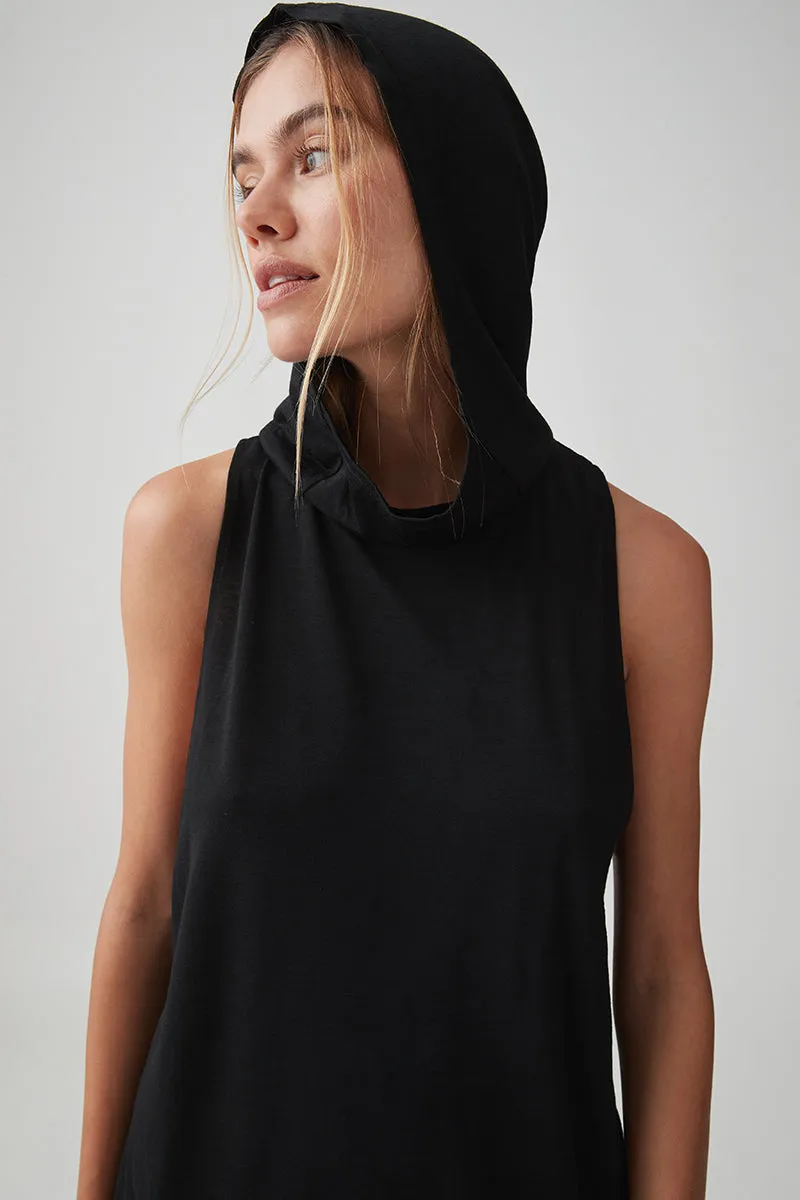 Sleeveless Merino Wool Hoodie 450