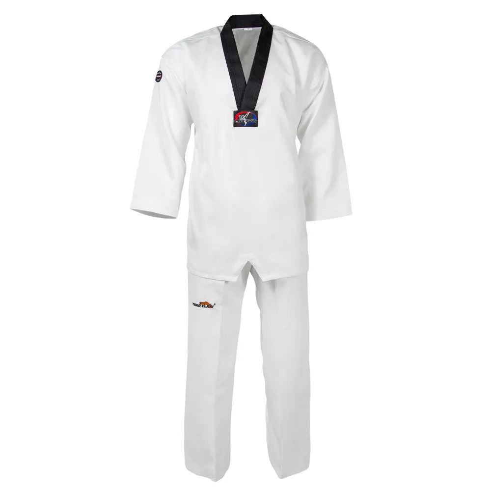 Tae Kwon Do Uniform - Elite V-Neck Black Trim