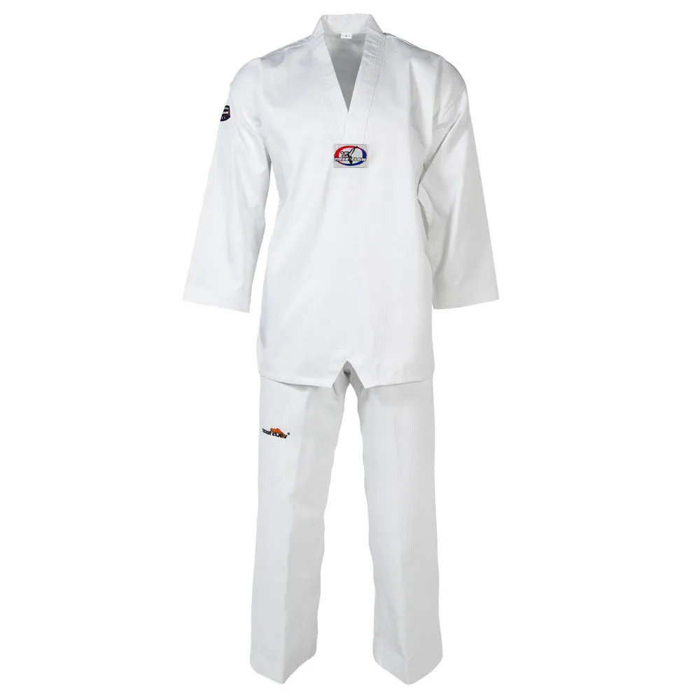 Tae Kwon Do Uniform - Elite White V-Neck