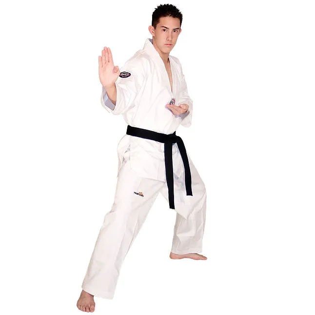 Tae Kwon Do Uniform - Elite White V-Neck