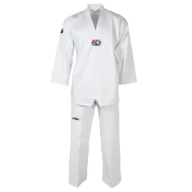 Tae Kwon Do Uniform - Elite White V-Neck