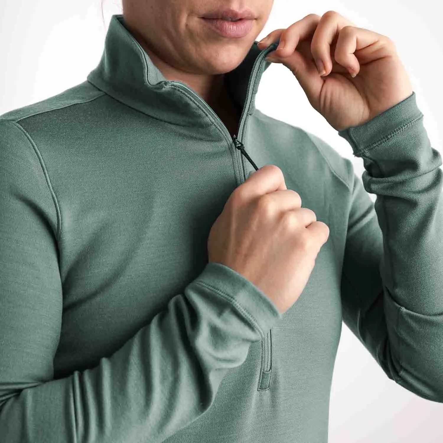 Women's Blended Merino Wool 1/4 Zip