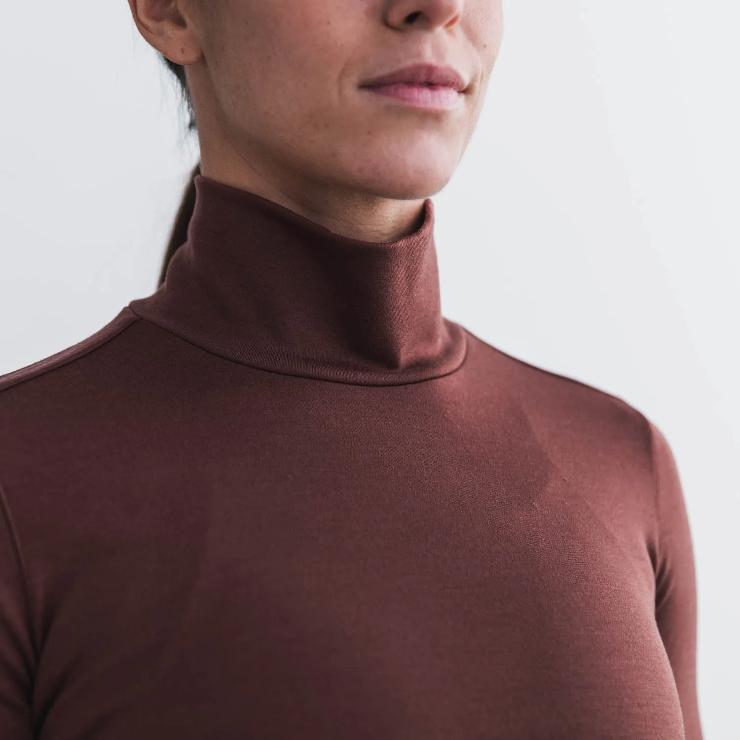 Women's Blended Merino Wool Turtleneck