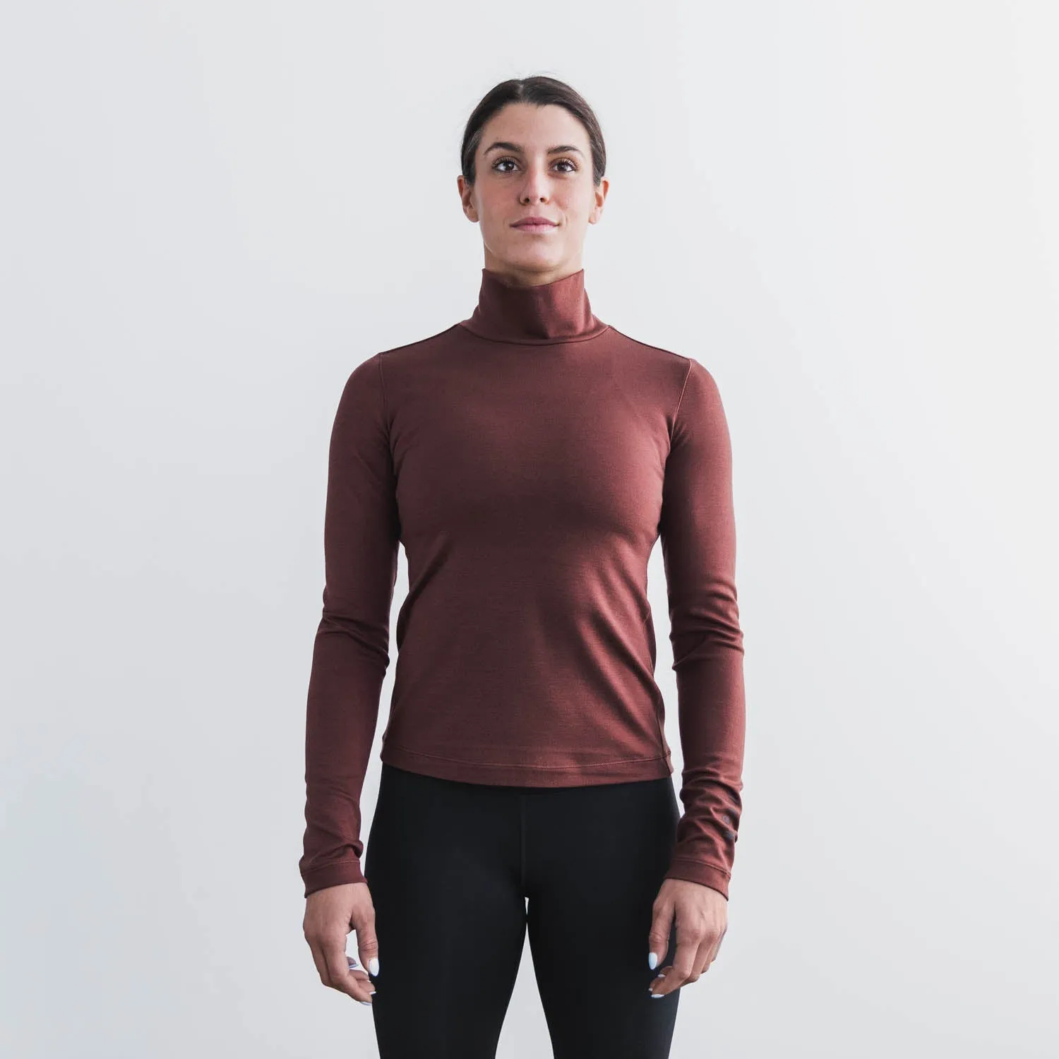 Women's Blended Merino Wool Turtleneck