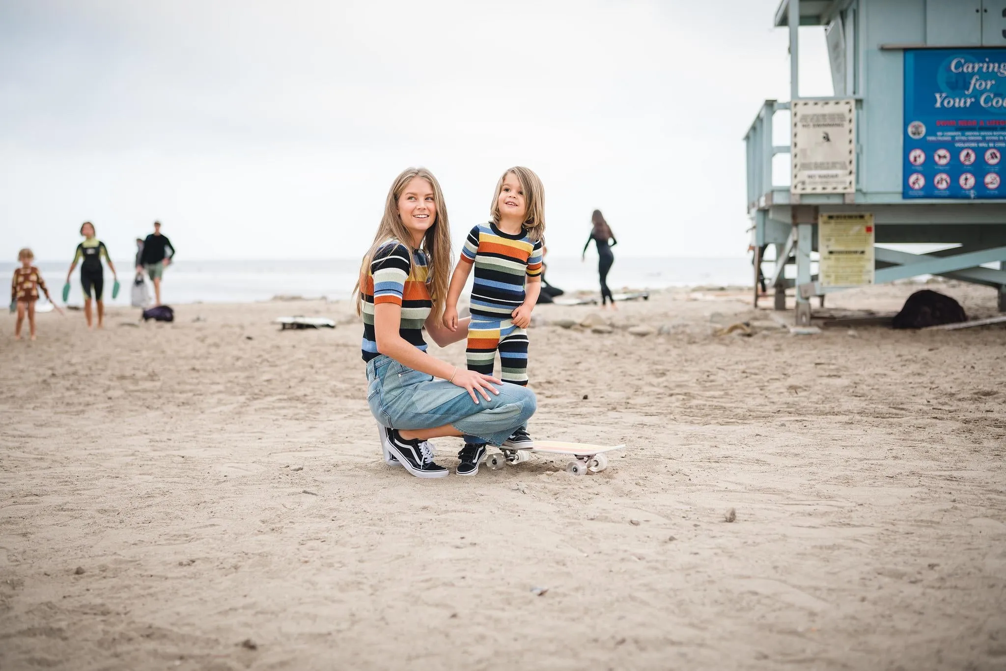 Women's Striped Rib Knit Tee